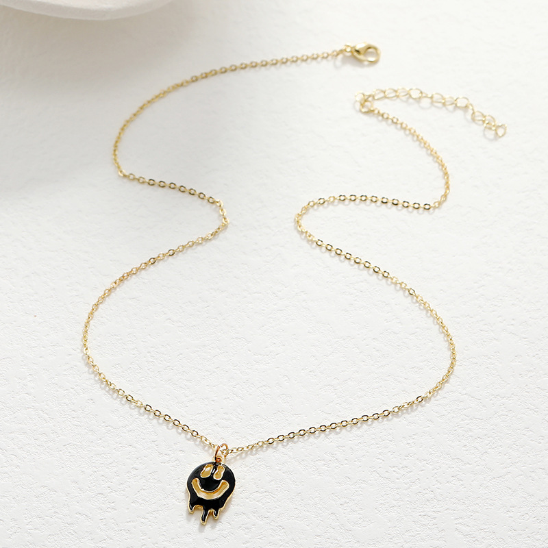 new fashion funny necklace hollow oil dripping ghost necklace