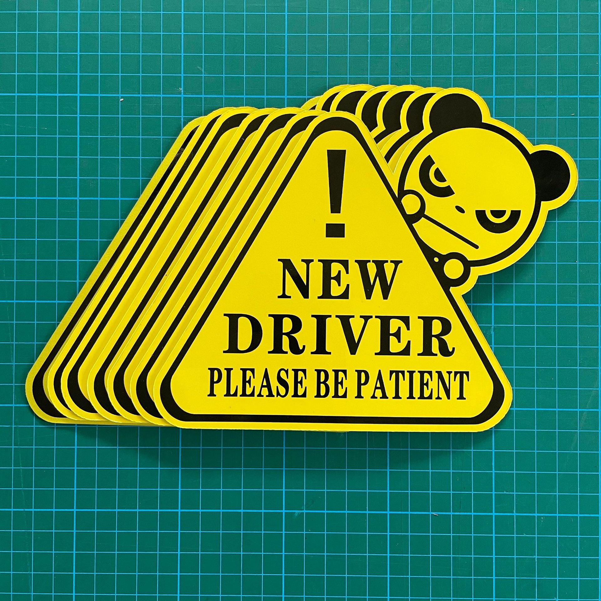 制作磁性车贴汽车磁性贴车身广告车友会个性创意反光贴纸新手上路