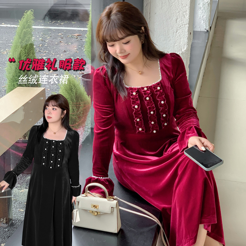  春  XL-4XL 大きいサイズ ワンピース