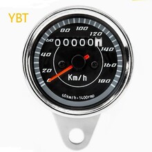 批发外贸热销 摩托车改装仪表 高清时速表里程表 复古改装小仪表