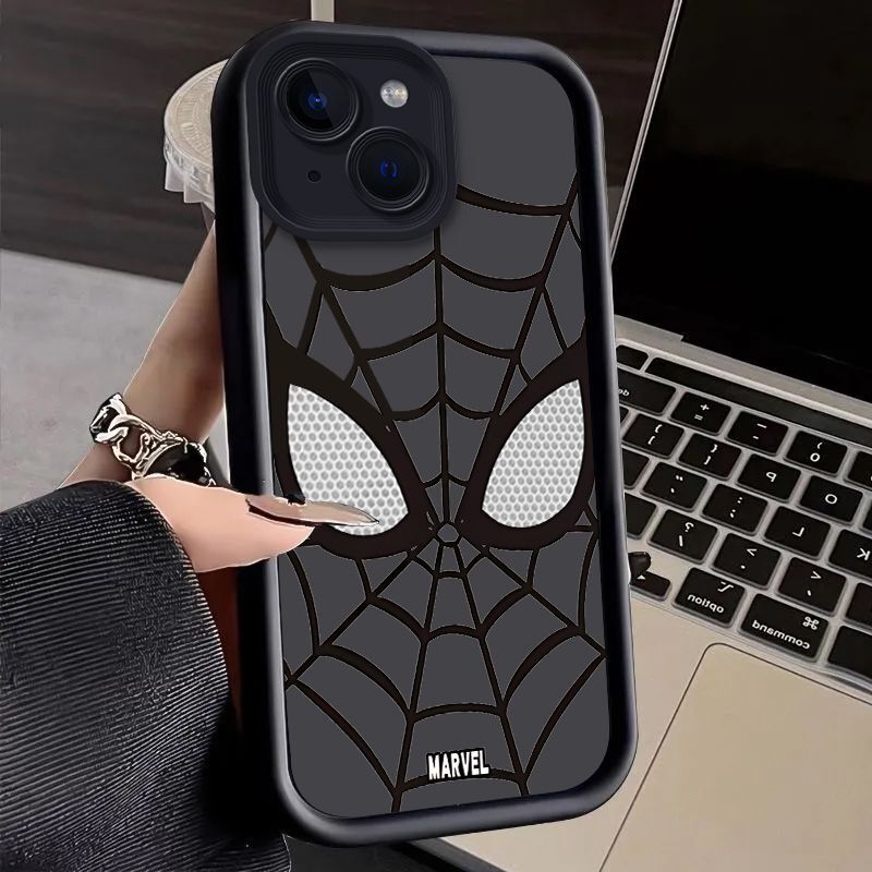 Trendy Spider-Man Apple 16 Mobile Phone Case iPhone15promax Eye Ladder 14 Silicone 13 All-inclusive 12 Women Trendy Spider-Man Apple 16 Mobile Phone Case iPhone15promax Eye Ladder 14 Silicone 13 All-inclusive 12 Women