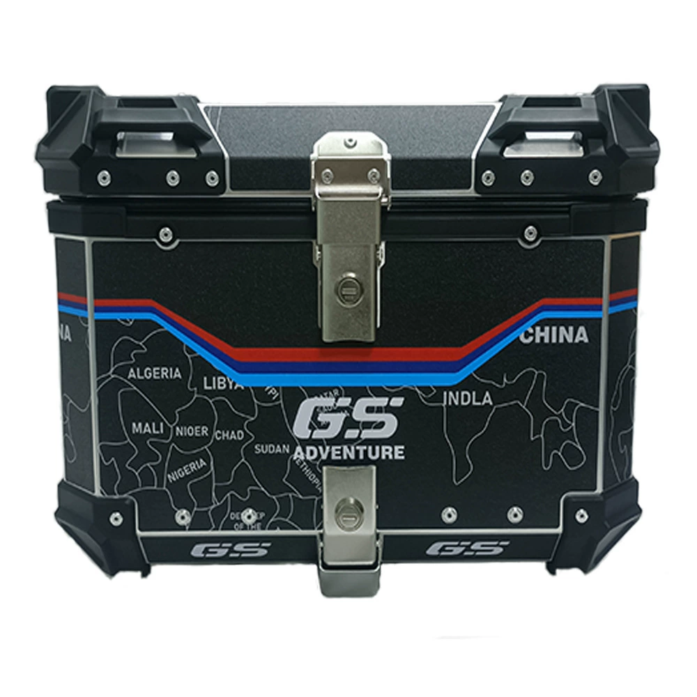 Наклейка Хвостовой ящик Мотоциклетный хвостовой ящик Ящик для хранения Металлический хвостовой ящик Ящик для хранения большой емкости Коробка из алюминиевого сплава