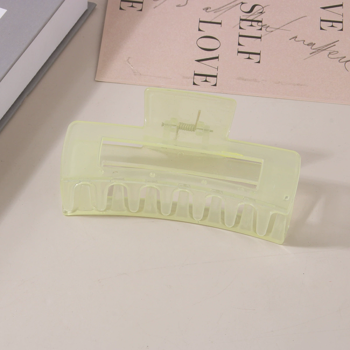 (Cross-border trading), rectangular matte crab pin, big shark, hairgrip, Amazon, simple and elegant design