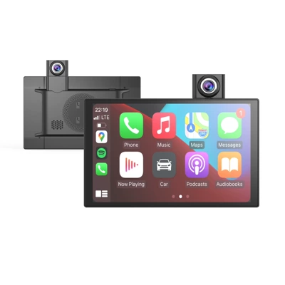 10-inch 4G dashcam with remote monitoring, carplay portable screen, reversing camera, car recorder (Driving recorder) - smart-screen-host-european-african-asian-versions