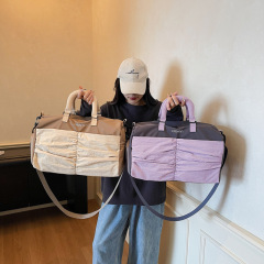健身包大容量旅行包女时尚轻便手提斜挎运动健身包短途旅游行李包