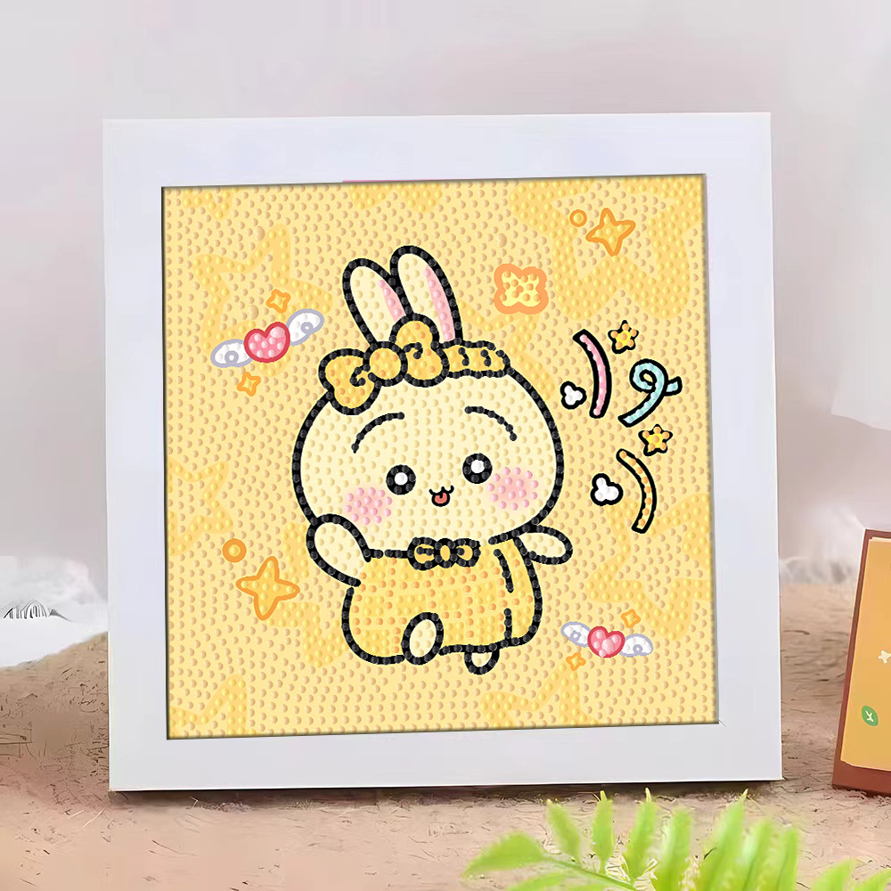 Diamante infantil DIY hecha a mano con material de marco paquete de dibujos animados Sanliou pegatinas de diamante regalo al por mayor pinturas de mampostería