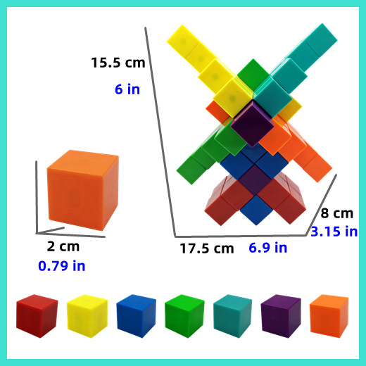 Niños Qizhi bloques de construcción magnéticos DIY cambiable cubo rompecabezas descompresión juguetes 56 unids