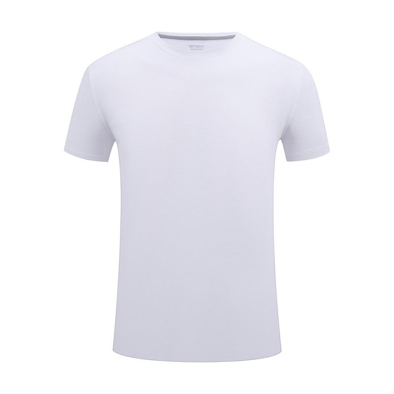 Poliamonio elástico absorción de sudor ligero cuello redondo ropa de trabajo de manga corta camiseta de publicidad cultural de construcción rápida camiseta de secado personalizada