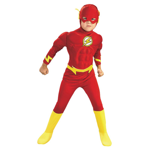 Cross-border exclusive Children's Flash cosplay costume Halloween party dress for boys, anime hero character