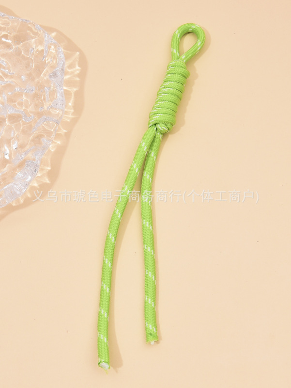 网红miu包包系挂绳时尚手工编织彩色打结细绳手机挂饰钥匙扣挂|undefined