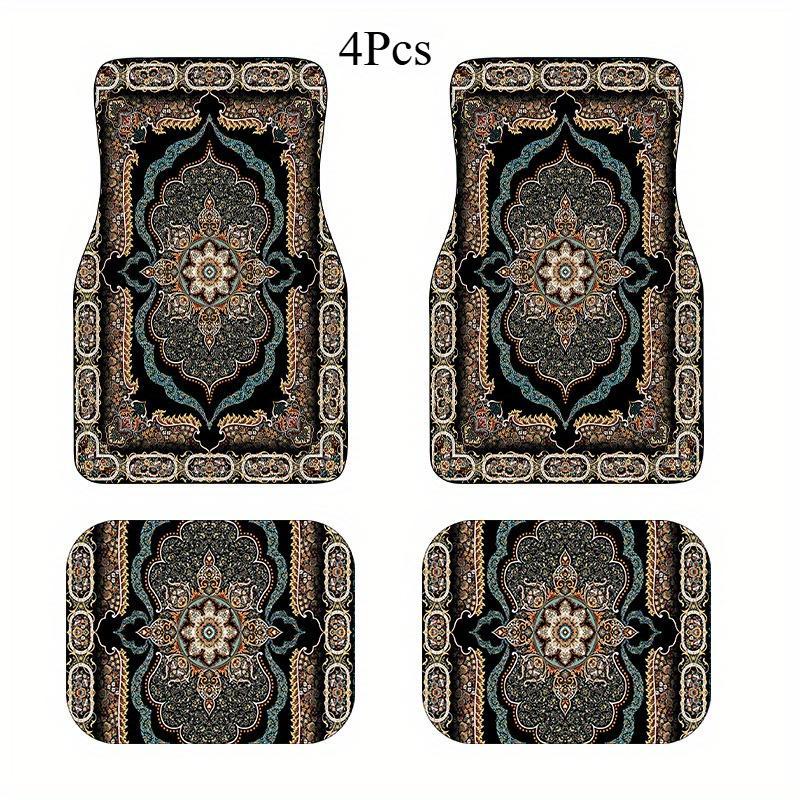 Cross-Border Hot-Selling Pattern Printed Car Floor Mats, Stain-Resistant, Water-Absorbent and Non-Slip Four-Piece Set, Etc. Can Be Shipped on Behalf of Others