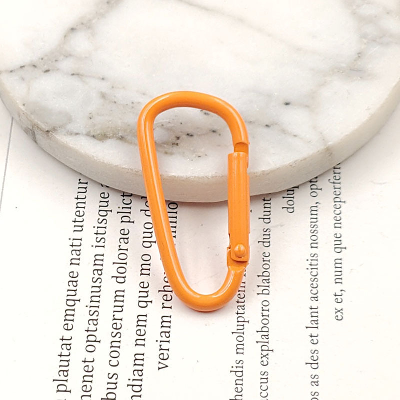 DIY ジュエリー アクセサリー カラー ペイント アルミニウム合金素材 D 型バックル バッグ バックル キーホルダー|undefined