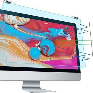 Suitable for Desktop Computer 12-27inch Anti-Blue Light Protective Film Acrylic Snap-On High-Definition Eye Protection Anti-Blue Light