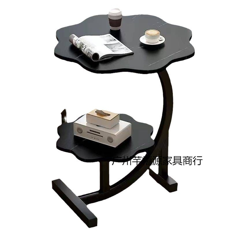 Mesa lateral de pétalos de estilo nórdico, estante de cabecera simple, sofá de sala de estar, mesa auxiliar, mesa de centro pequeña simple, mesita de noche simple