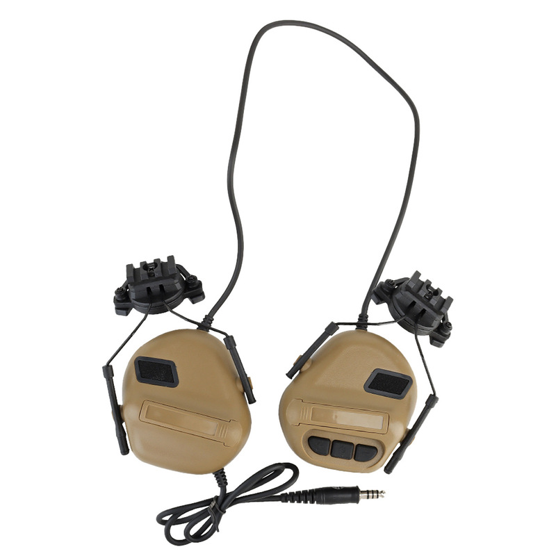 第 5 世代タクティカルヘルメットヘッドセット IPSC サウンドピックアップノイズリダクションバージョンヘッドマウント通信ヘッドセットチップソリッドカラーヘッドセット|undefined