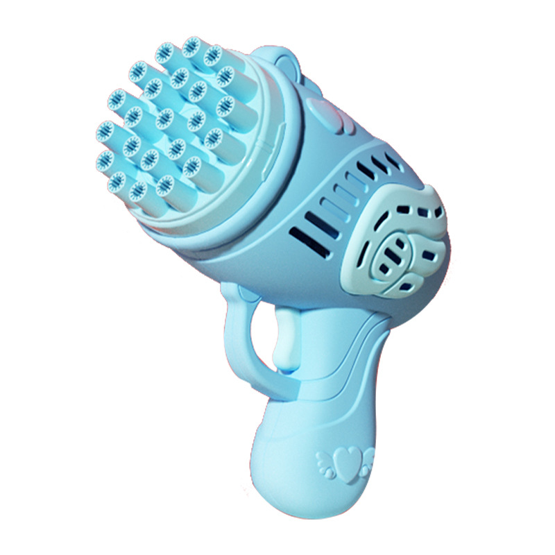 Pistola de Burbujas Eléctrica de Ángel de 23 Orificios de Plástico para Niños