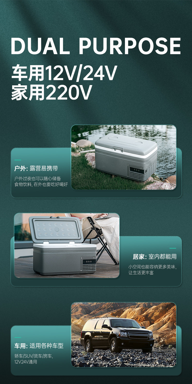 2025 New Model Ice Tiger Car Refrigerator, Compression Cooling, Dual-Use for Refrigeration and Freezing, Portable Mobile Dormitory Mini Fridge