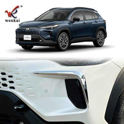 Suitable for Toyota 25 Models Corolla Cross Modified Front Bumper Fog Light Decoration Special Bright Strip Anti-Collision Sticker (Other Automotive Exterior Supplies) - electroplated-mirror