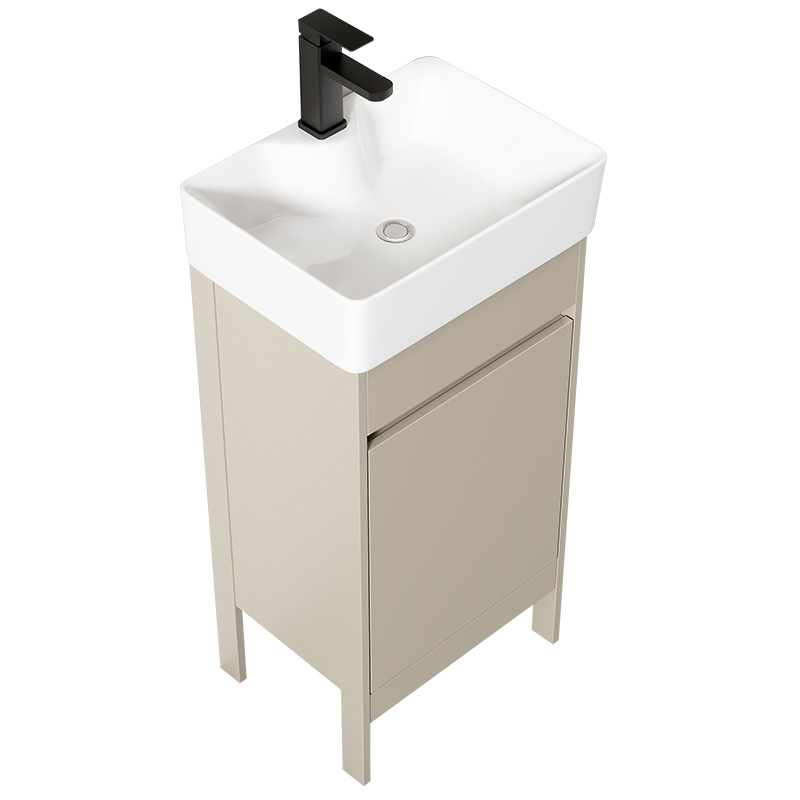 Baño de aire crema tipo suelo gabinete combinado balcón pequeño tipo lavabo lavabo cerámico lavabo de comercio exterior lavabo