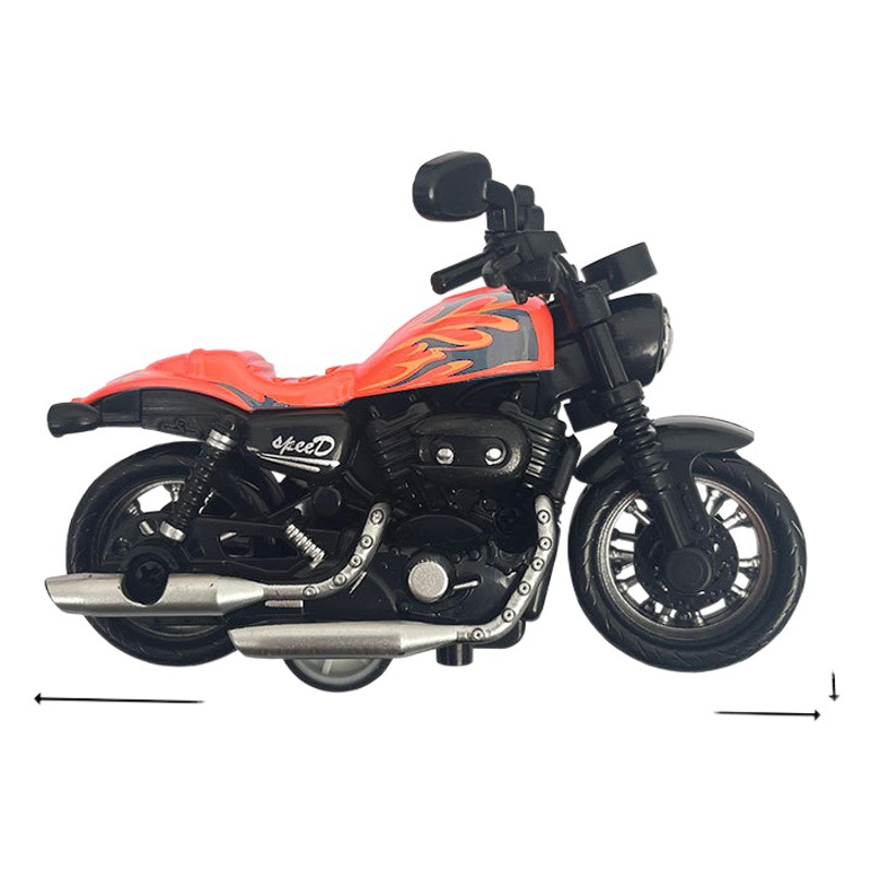 Moda Cool Harley motocicleta pull back motocicleta mini llavero creativo personalizado bolsa de juguete creativo colgante pequeña joyería