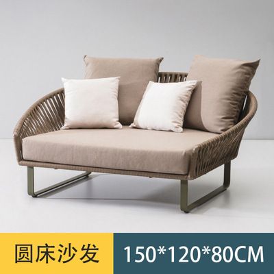 Sofá al aire libre Villa patio balcón B & B bar del hotel Café restaurante exterior impermeable ratán silla combinación