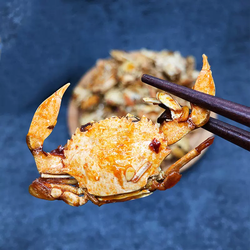 贴牌加工香辣小螃蟹10kg装休闲零食酥炸麻辣小蟹干即食香辣蟹海蟹