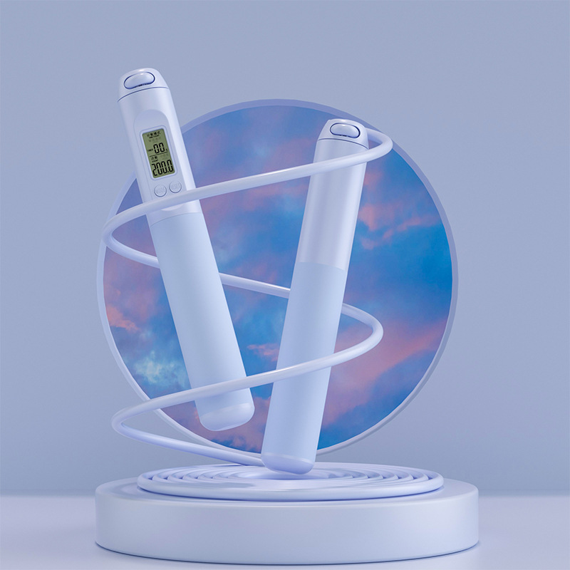 파란색 긴 밧줄