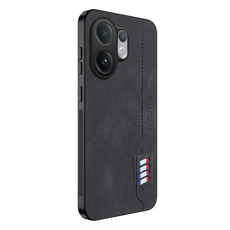适用vivoV60手机壳彩带肤感皮纹软壳Y400国外版防摔保护套纳帕纹|undefined