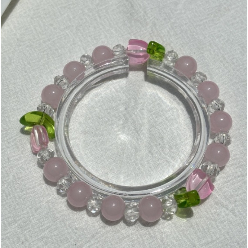 S025-[핑크] 튤립 팔찌#SZ214번