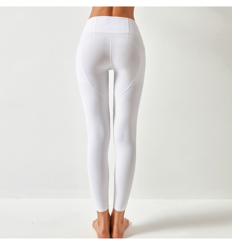 solid color high waist hip lift yoga pants NSYWH127919