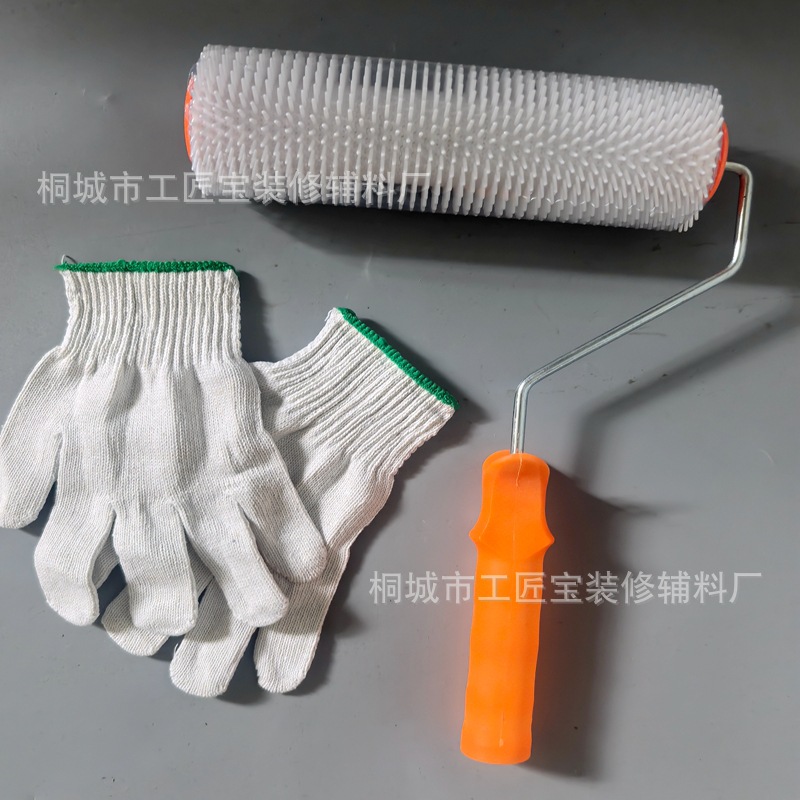 Herramientas de construcción autonivelante traje piso pintura antiespumante rodillo cepillo rodillo de desinflado auto-nivelación rastrillo raspador