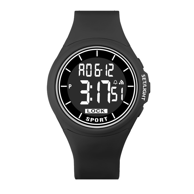 2023 nuevo LED digital movimiento único hombres y mujeres moda creativa luz azul al aire libre impermeable hombres y mujeres reloj electrónico