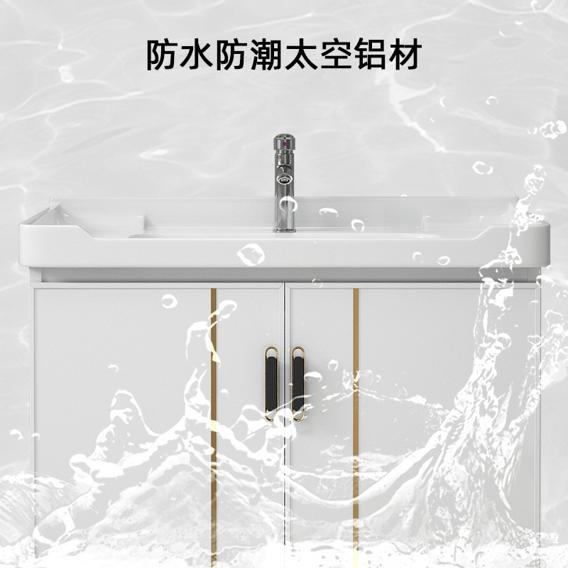 Simple piso lavabo moderno simple baño gabinete combinación tabla de lavado lavabo integrado cuenca