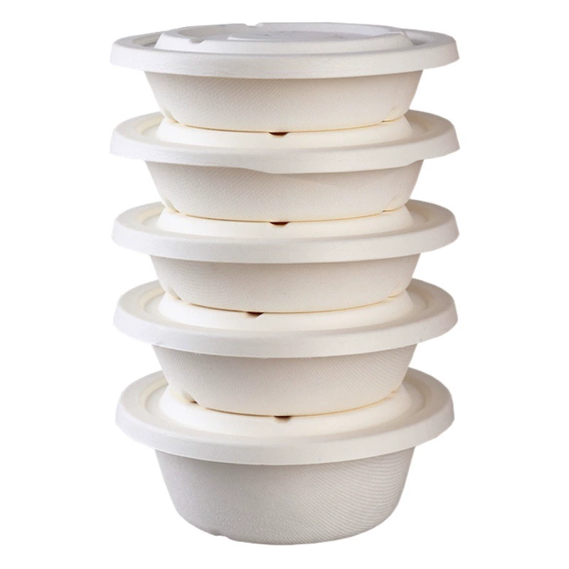 Одноразовая миска для посуды пищевой посуды Снежинка Мяньбянная бумажная миска для лапши быстрого приготовления таро пюре смузи