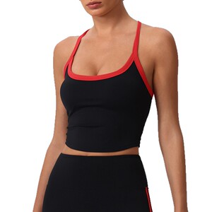 AYM044238 Naked Feel Tight U-Neck Backless Yoga Top Aoyema wholesale