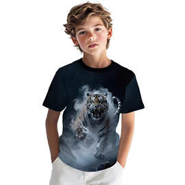 男童夏装短袖时尚新款男孩帅气韩版夏季潮酷上衣