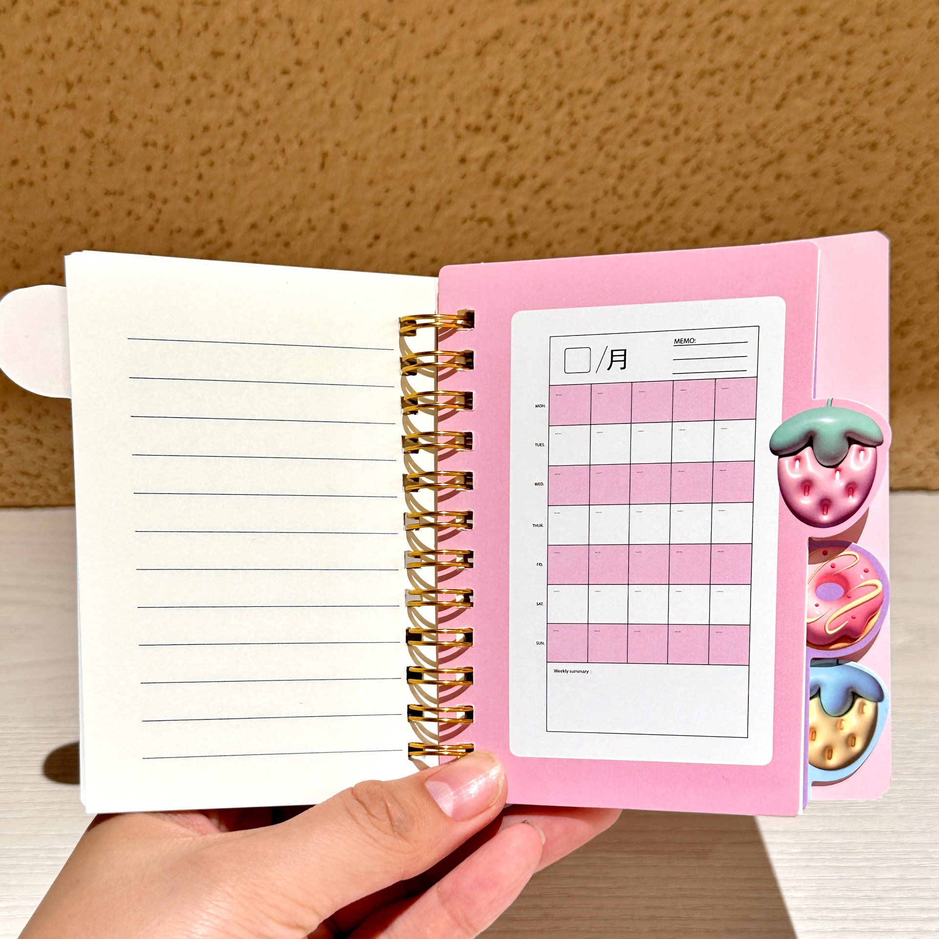 Caricatura de dibujos animados conejo orejas largas 100K cuaderno de bobina lindo cuaderno de notas estudiantes de alto valor de estampado de oro cuaderno de notas cuaderno diario