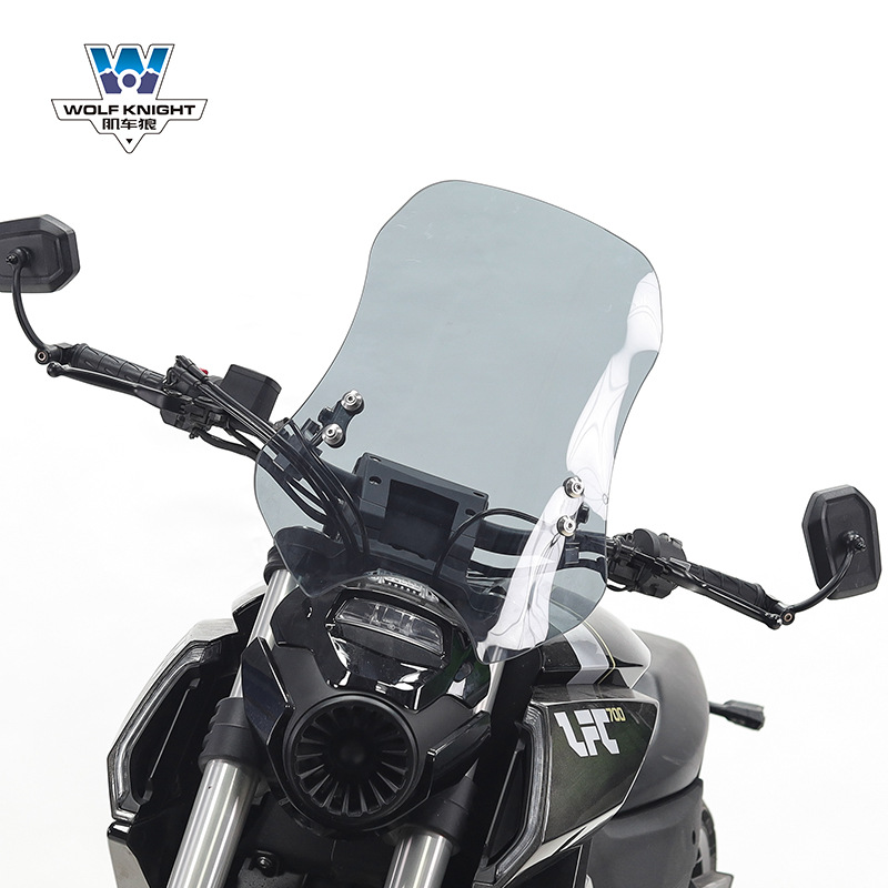 Windshield for | Benda Motorcycle front windshield - benda-lfc700-tea-color-5mm-thick-50cm-high-pc-board-wear-resistant
