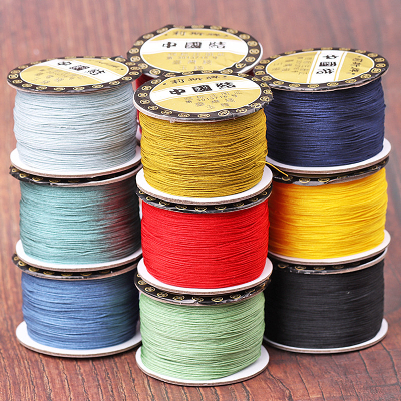Liz 71 jewelry line 0.4mm woven ring necklace bracelet winding string beeswax south red string wholesale Liz 71 jewelry line 0.4mm woven ring necklace bracelet winding string beeswax south red string wholesale