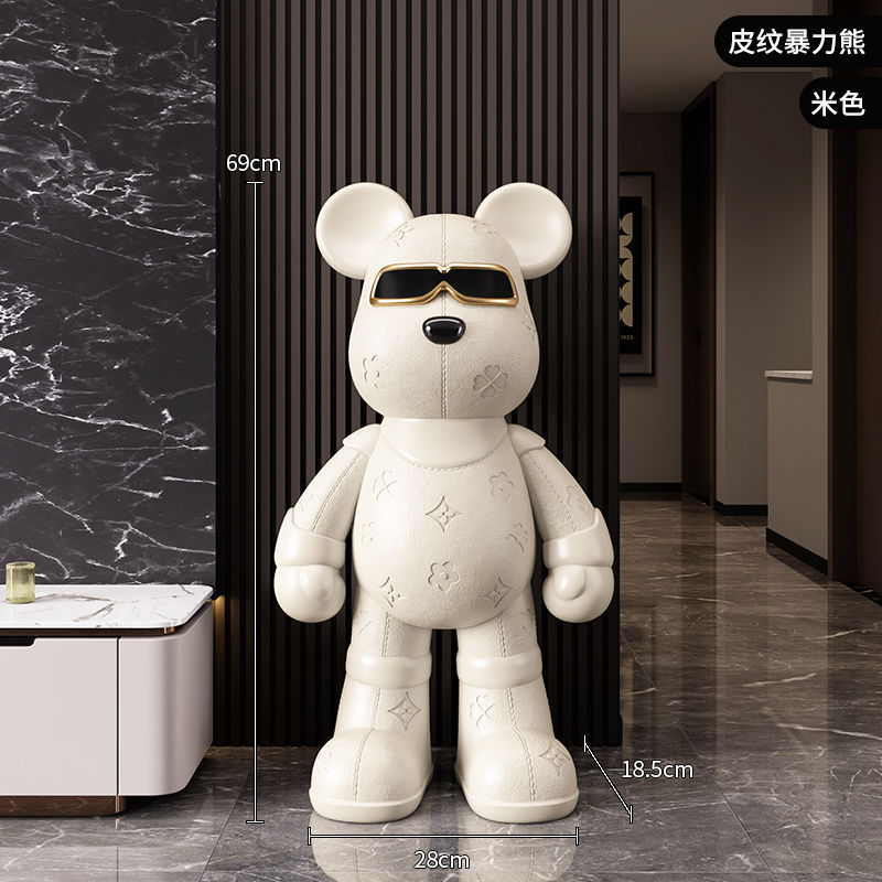 Pwen Violent Bear 大型床置き装飾品リビングルームテレビキャビネットの隣の家の装飾新築祝いギフトライト高級|undefined
