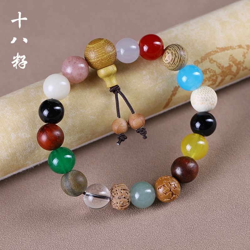 Vajra Bodhi 18-Seed Bracelet Buddhist Beads Jewelry Star and Moon Style Unisex 18-Seed Popular Live-Stream Item Vajra Bodhi 18-Seed Bracelet Buddhist Beads Jewelry Star and Moon Style Unisex 18-Seed Popular Live-Stream Item