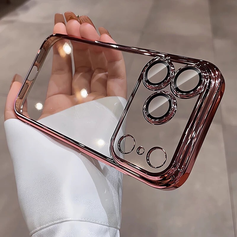 适用苹果17PROMAX手机壳PC电镀玻璃镜头膜iPhone16全包防摔保护套|undefined