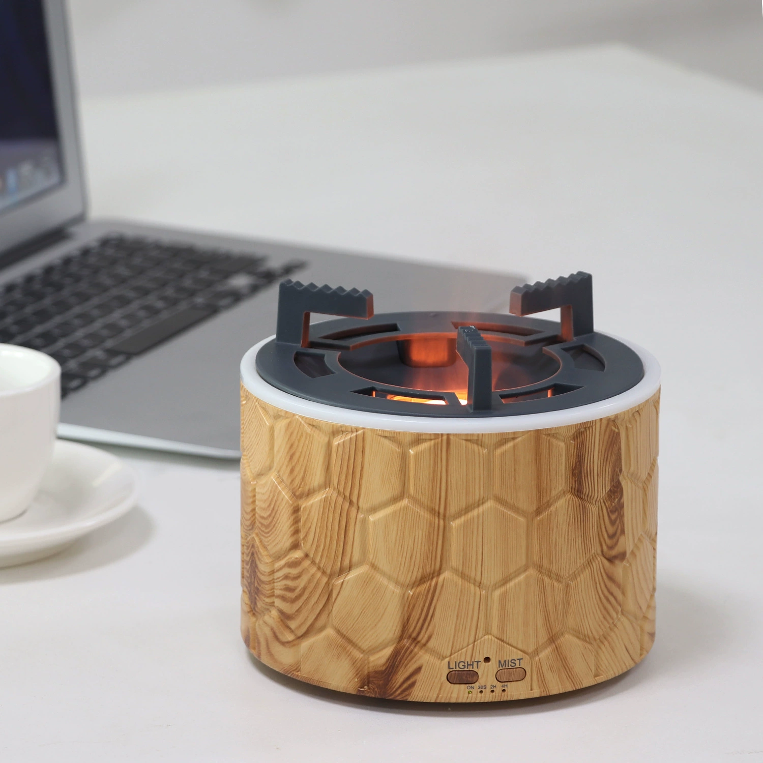 Новый продукт Эфирное масло для имитации газовой плиты Красочный аромат машина пламени офис домашний рабочий стол Ультразвуковое увлажнение