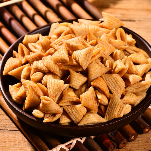 【60 packs per box】Wonder Corner Triangle Crispy Pot Cakes Full Box Internet Snack Cereal Horn Tips Horn Crisps 10 packs