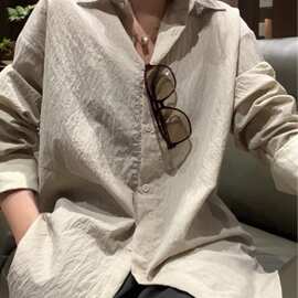 3202设计师款不退不换811粘纤混纺深圳南油SML衬衫