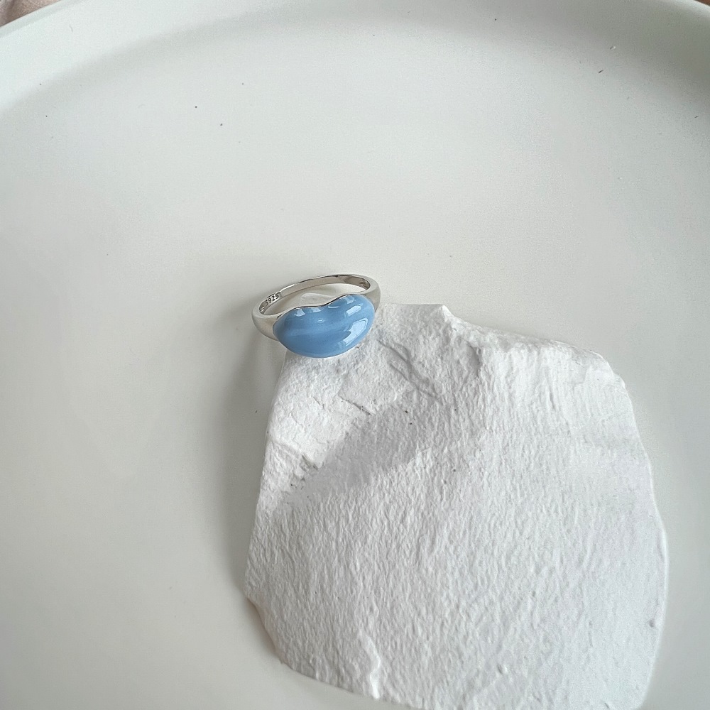 Cartoon Style Lips Sterling Silver Plating Rings 1 Piece