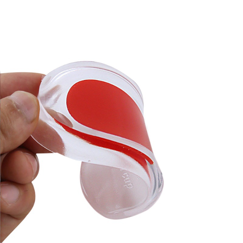 Plantilla almohadilla del talón GEL plantilla almohadilla del talón suave taza del talón suela taza del talón bolsa delgada