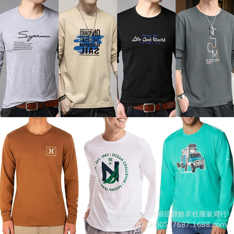 Инвентаризация весна и осень мужская футболка с длинными рукавами