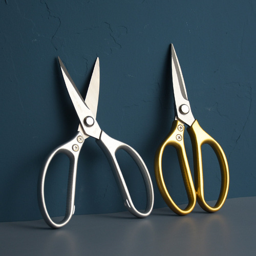 Kitchen household barbecue scissors bone scissors multifunctional scissors stainless steel duck fish scissors strong stainless steel scissors