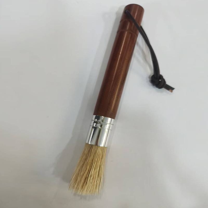 Venta al por mayor café polvo cepillo de limpieza molinillo de frijol cepillo de limpieza Café Bar mango de madera cepillo de cerdas cepillo de café